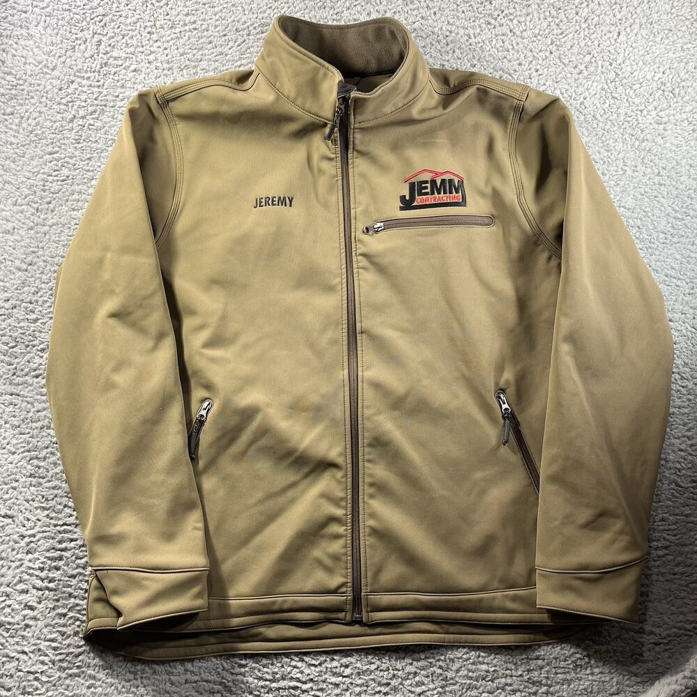 Carhartt Crowley Softshell Jacket Mens 2XL Tall Brown Rain Defender Full Zip